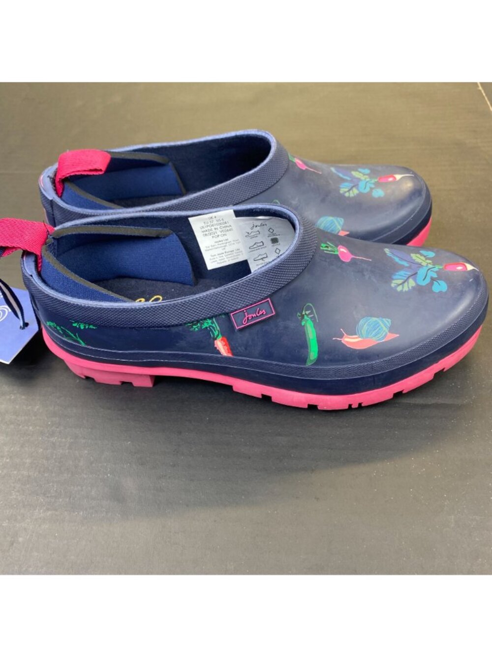 Joules Women's Pop On Rain Shoes Size 6 comfort New - Picture 4 of 15